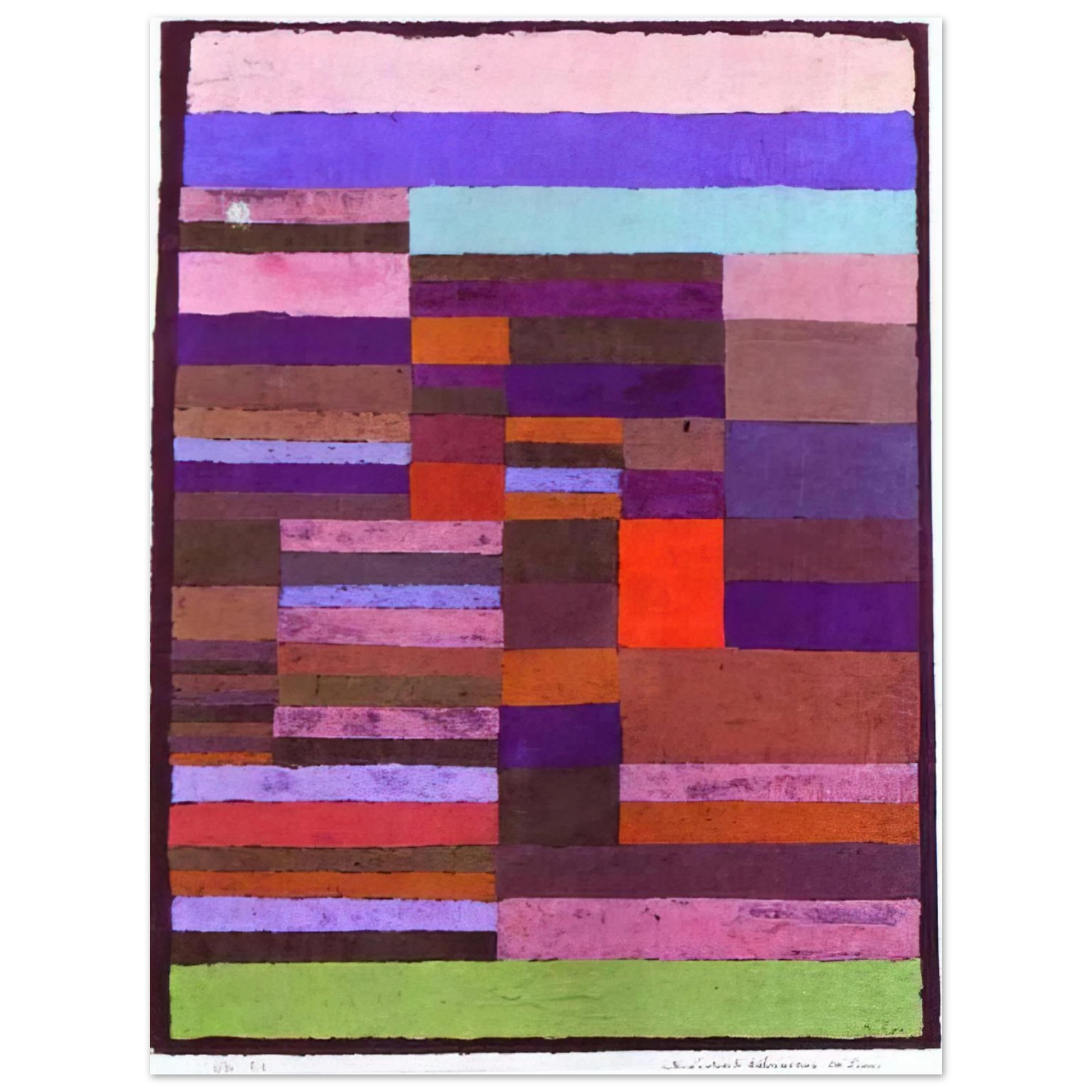 Paul Klee - INDIVIDUALIZED ALTIMETRY OF STRIPES 1930 Fine Art Poster - Default Title