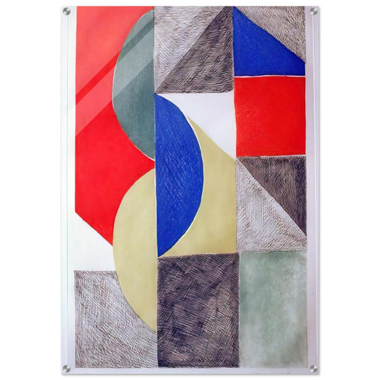 ABSTRACT COMPOSITION - Sonia Delaunay Acrylic Print - 70x100 cm / 28x40″ inches | Sonia Delaunay Wall Art | Sonia Delaunay Prints