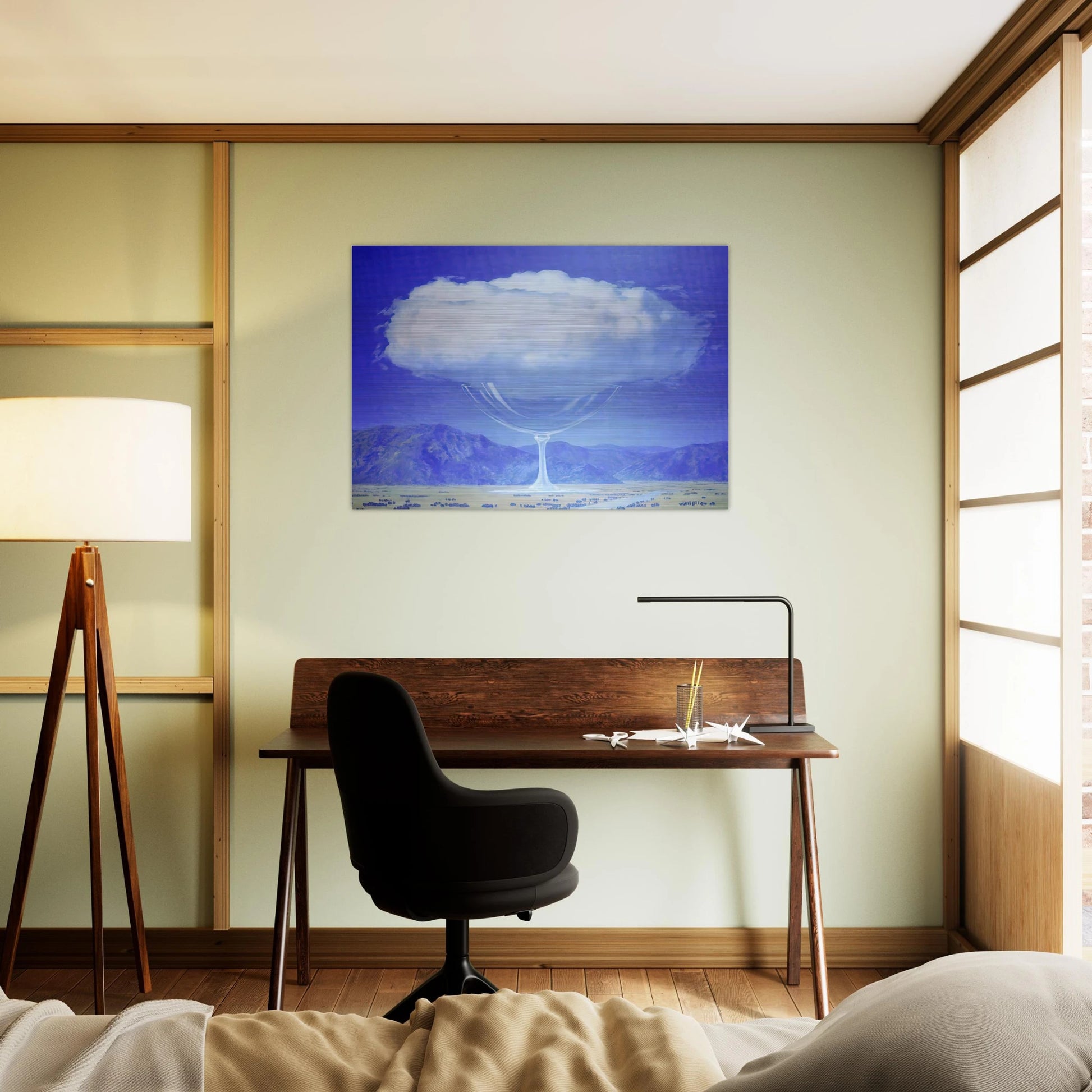 THE HEARTSTRINGS 1960 - Rene Magritte Brushed Aluminum Print - 70x100 cm / 28x40 inches | Rene Magritte Aluminum Print | Rene Magritte Prints