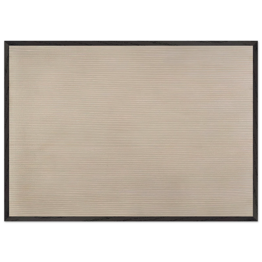 Peach Glow - 1958 - Gene Davis Framed Art Print – Black Wooden Frame - Default Title - -Framed Art Print