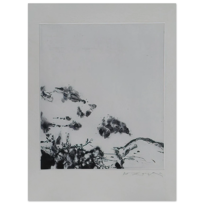 Zao Wou-Ki - ANNONCIATION AND MOMENTS 383 1994  75x100 cm / 30x40inches Fine Art Poster