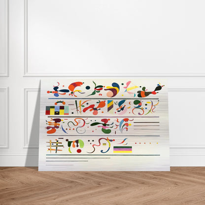 SUCCESSION 1935 - Wassily Kandinsky Brushed Aluminum Print - 70x100 cm / 28x40 inches | Wassily Kandinsky Aluminum Print | Wassily Kandinsky Prints