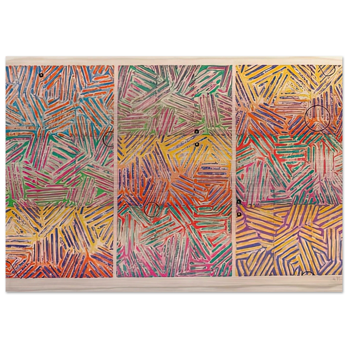 USUYUKI ULAE 227 - Jasper Johns Brushed Aluminum Print - 70x100 cm / 28x40 inches | Jasper Johns Aluminum Print | Jasper Johns Prints