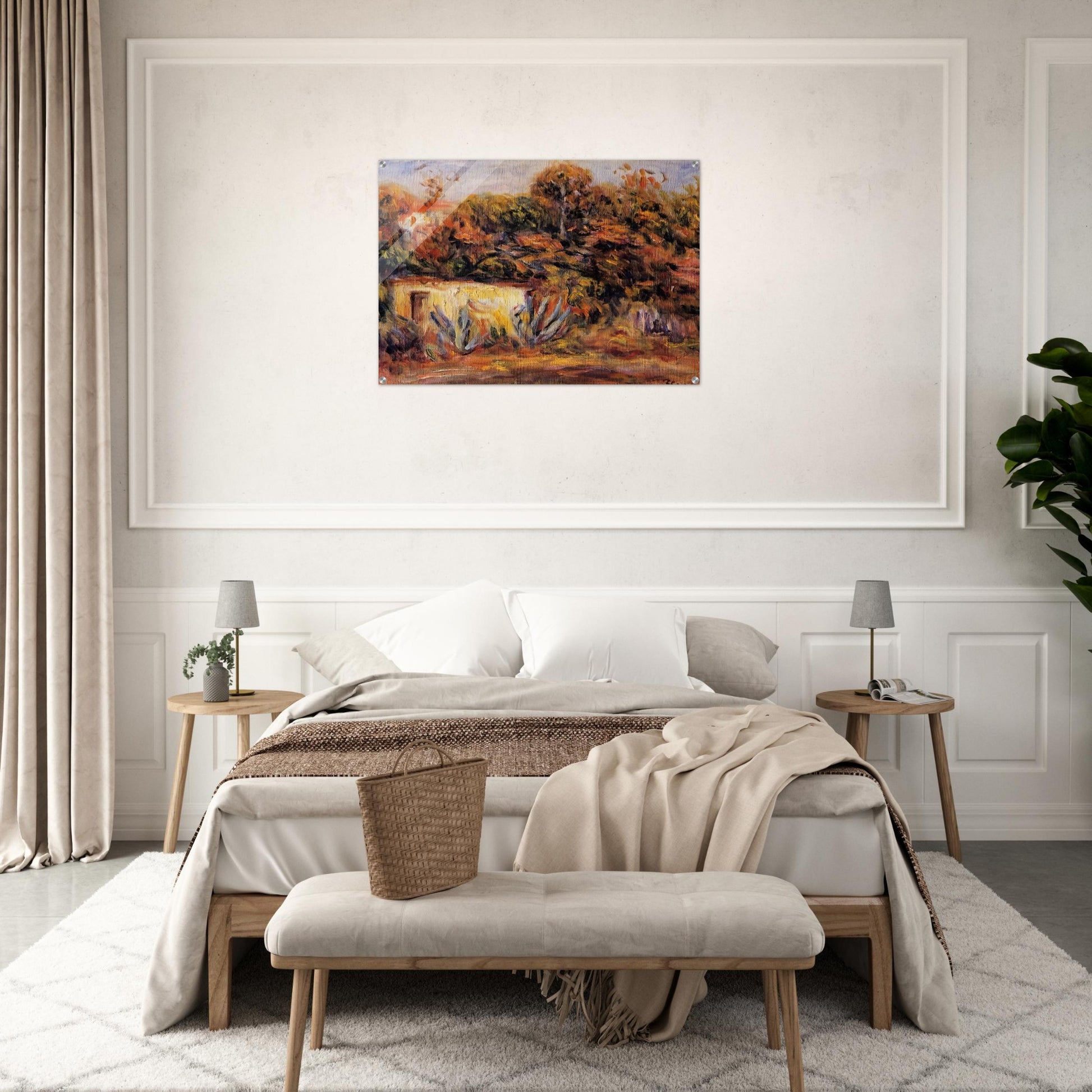 Cabin with Aloe Plants - Pierre-Auguste Renoir Acrylic Print - 70x100 cm / 28x40″ inches