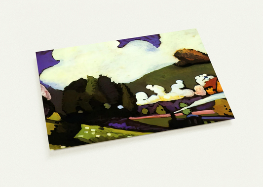 LANDSCAPE WITH A STEAM LOCOMOTIVE 1909 By Wassily Kandinsky Pack of 10 Post Cards | Wassily Kandinsky Post Cards | A6 (10.5 x 14.8 cm) - 4.1 x 5.8 inches