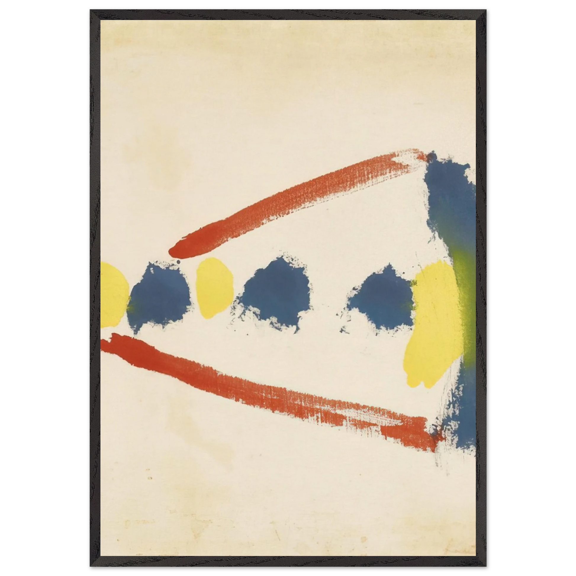 Untitled - 1965 N1 - Helen Frankenthaler Framed Art Print – Black Wooden Frame - Default Title - -Framed Art Print