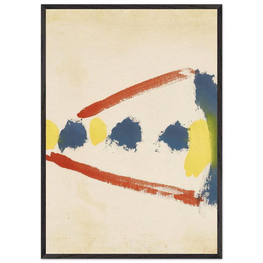 Untitled - 1965 N1 - Helen Frankenthaler Framed Art Print – Black Wooden Frame - Default Title - -Framed Art Print