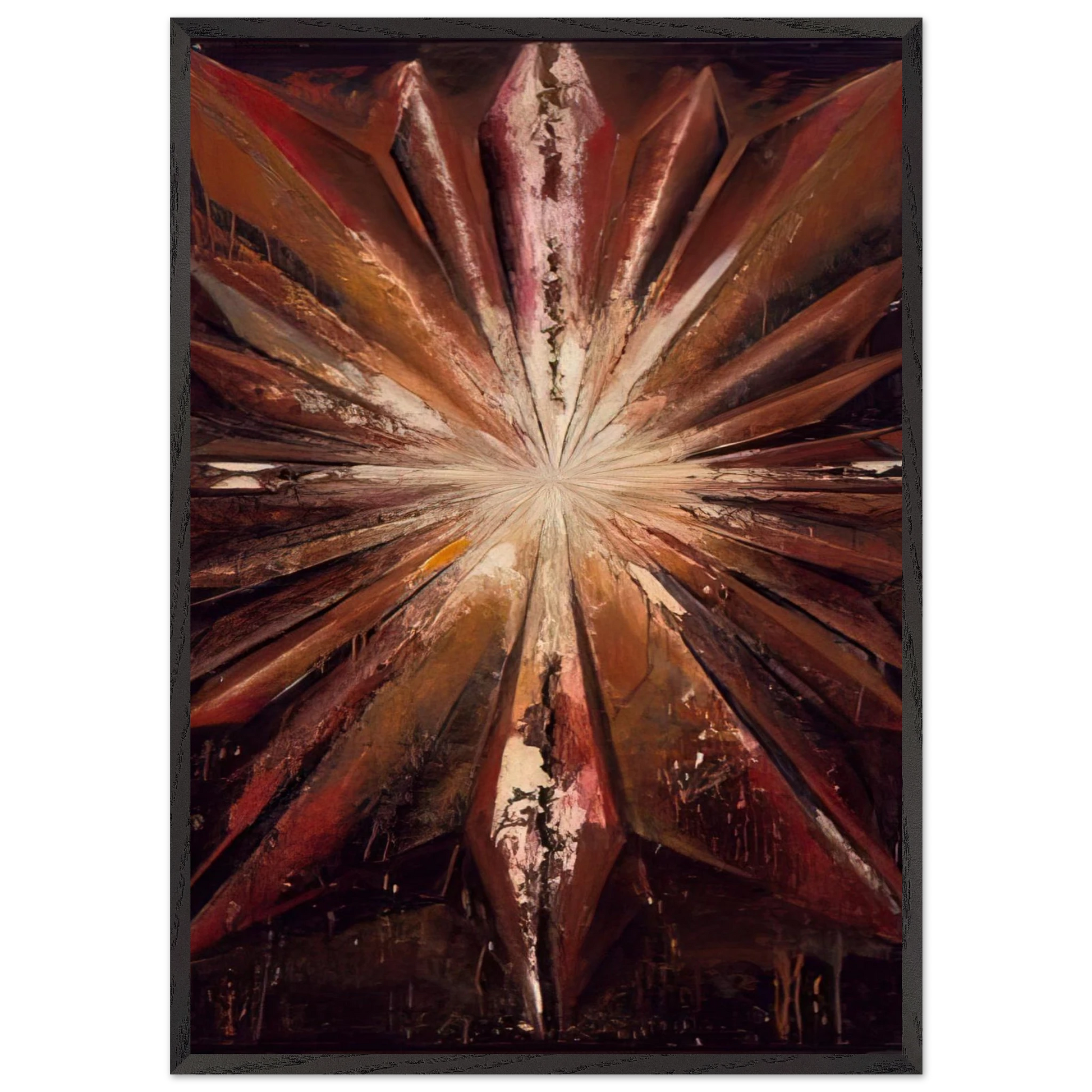 Jay DeFeoBIGThe Jewel - Jay DeFeo Framed Art Print – Black Wooden Frame - Default Title - -Framed Art Print