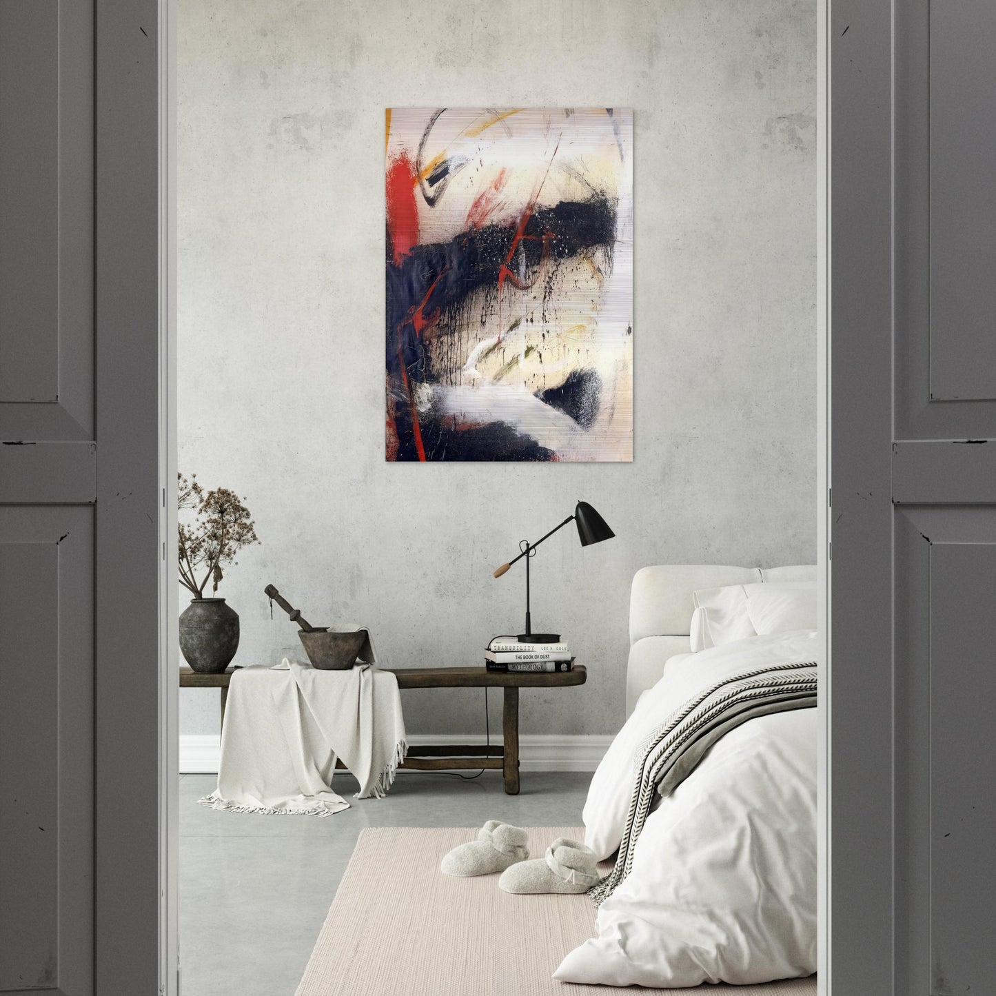 Mathematics - 1962 - Norman Bluhm Brushed Aluminum Print - 70x100 cm / 28x40 inches | Norman Bluhm Aluminum Print | Norman Bluhm Prints