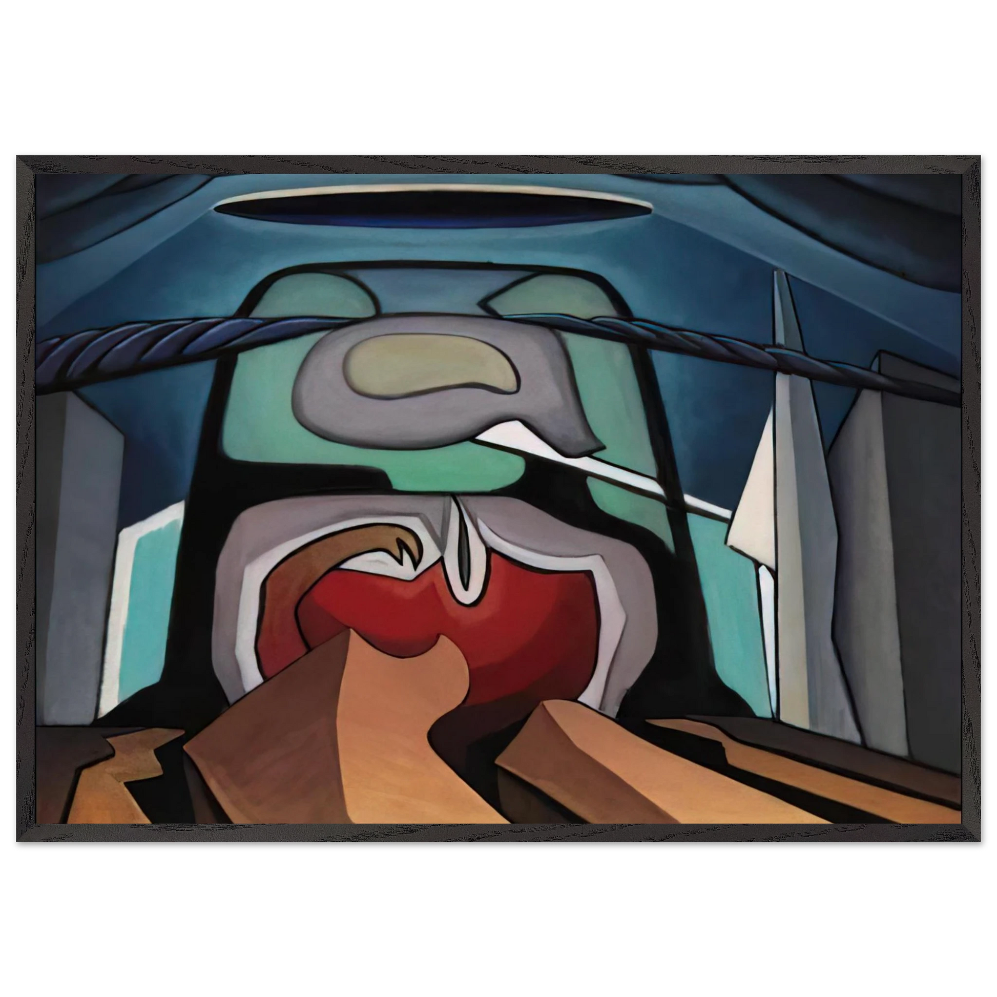 LSH 21 - 1942 - Lawren Harris Framed Art Print – Black Wooden Frame - Default Title - -Framed Art Print