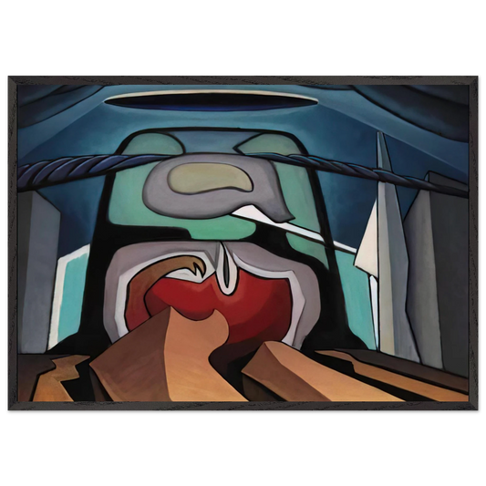 LSH 21 - 1942 - Lawren Harris Framed Art Print – Black Wooden Frame - Default Title - -Framed Art Print