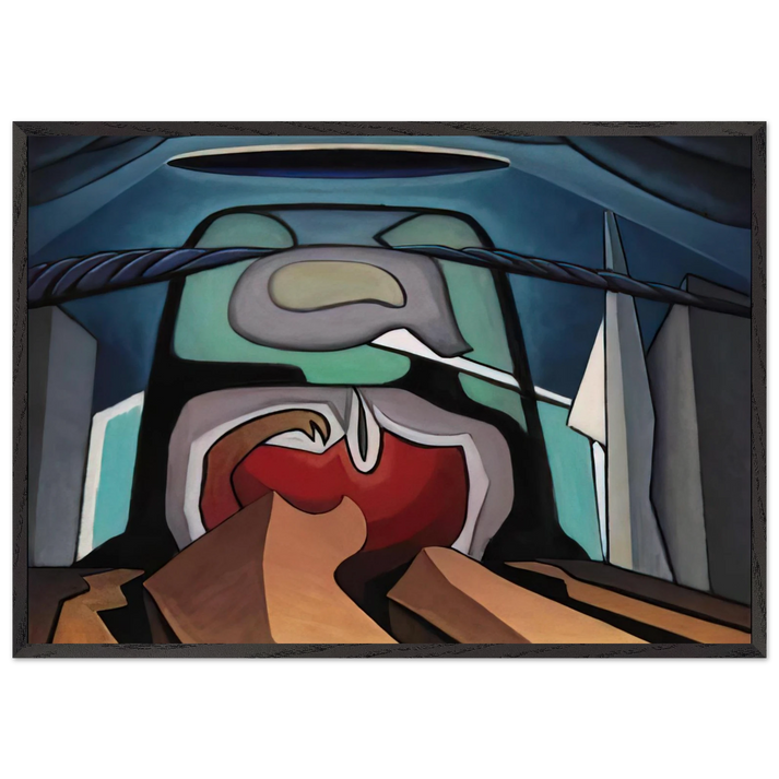 LSH 21 - 1942 - Lawren Harris 70x100 cm / 28x40 inches Framed Art Print – Black Wooden Frame