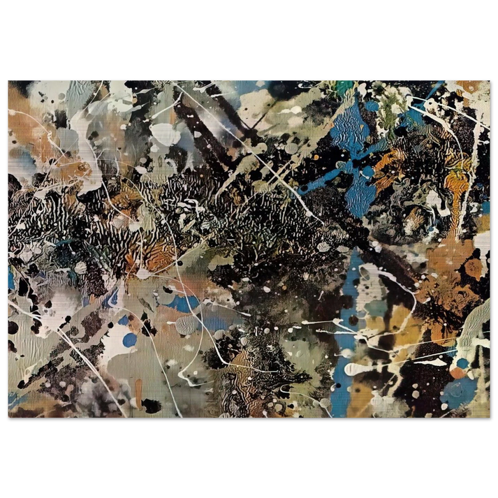 NOT_DETECTED_185248 - Jackson Pollock Brushed Aluminum Print - 70x100 cm / 28x40 inches | Jackson Pollock Aluminum Print | Jackson Pollock Prints