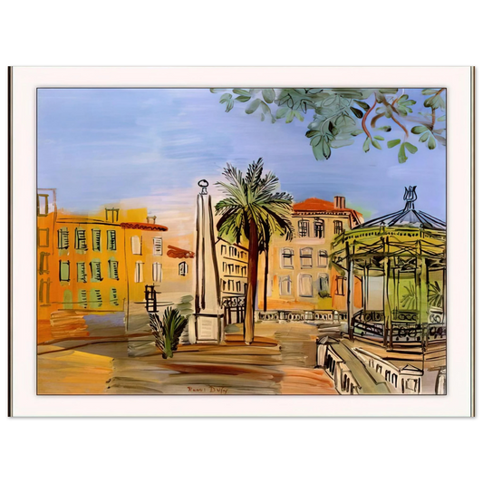 Raoul Dufy - THE SQUARE IN HYERES Fine Art Poster - Default Title