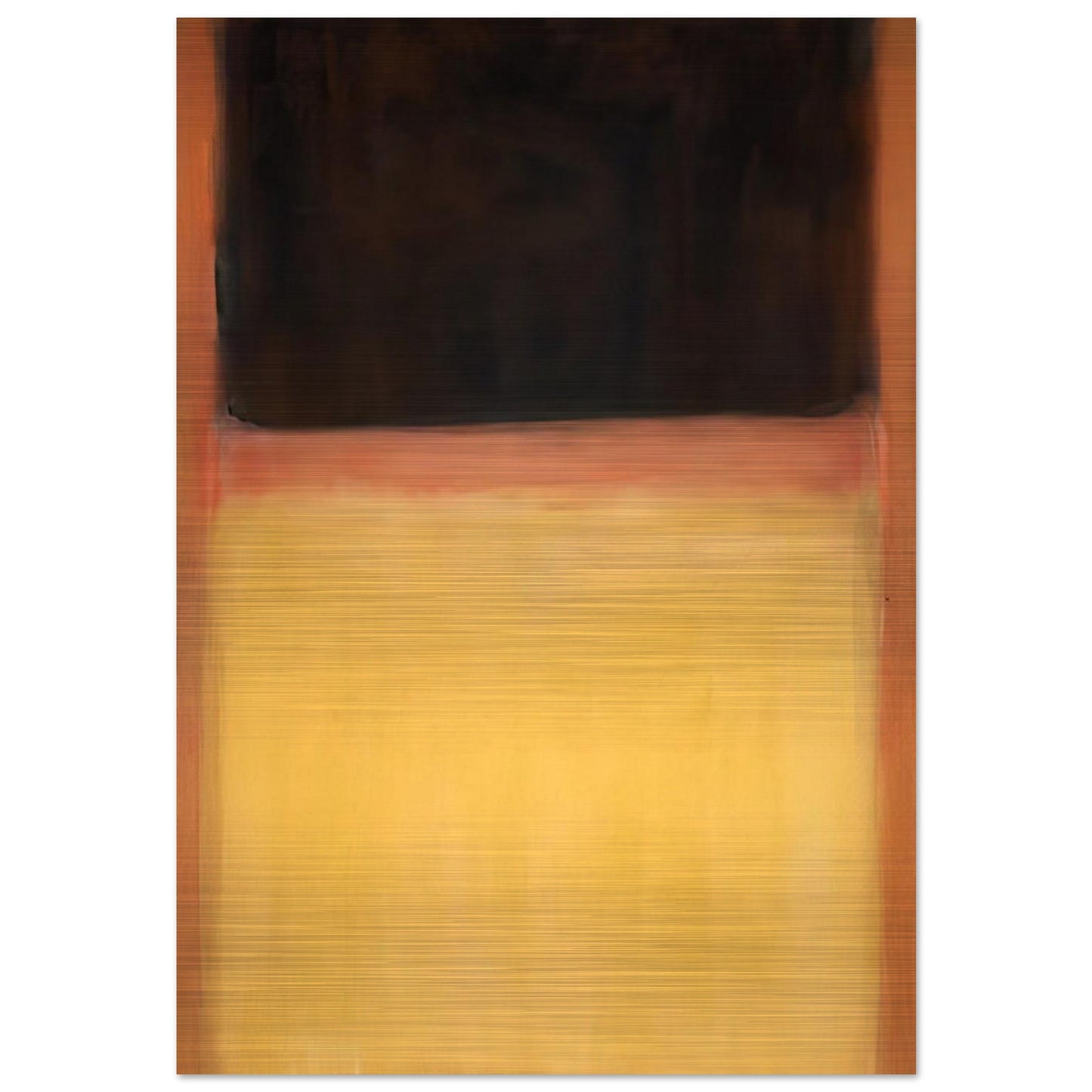 No.9 Dark over Light Earth - 1954 - Mark Rothko Brushed Aluminum Print - 70x100 cm / 28x40 inches | Mark Rothko Aluminum Print | Mark Rothko Prints