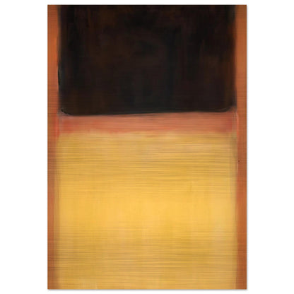 No.9 Dark over Light Earth - 1954 - Mark Rothko Brushed Aluminum Print - 70x100 cm / 28x40 inches | Mark Rothko Aluminum Print | Mark Rothko Prints