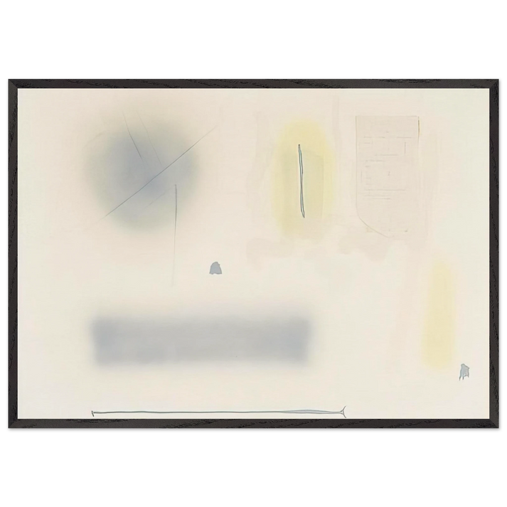 Untitled - 1952 N3 - John Ferren 70x100 cm / 28x40 inches Framed Art Print – Black Wooden Frame