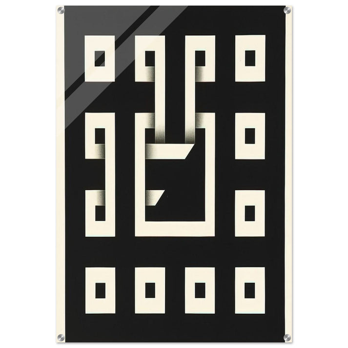 Clandestine Game XI - 1968 - Omar Rayo Acrylic Print - 70x100 cm / 28x40″ inches | Omar Rayo Wall Art | Omar Rayo Prints