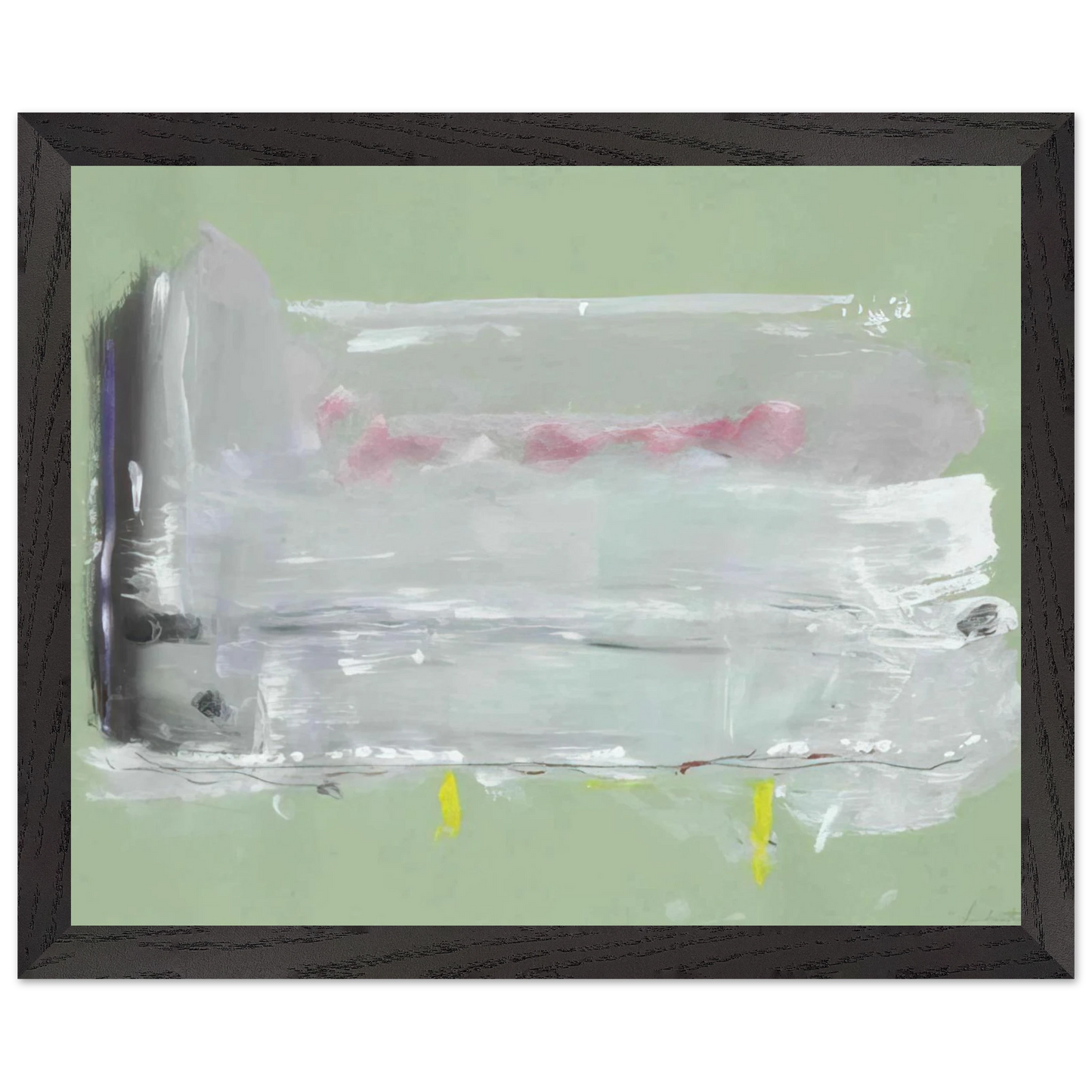 Helen Frankenthaler - Untitled - 1984 Wall art - 50x70 cm / 20x28 inches - Premium Wooden Framed Poster With Fine Art Paper - Black frame