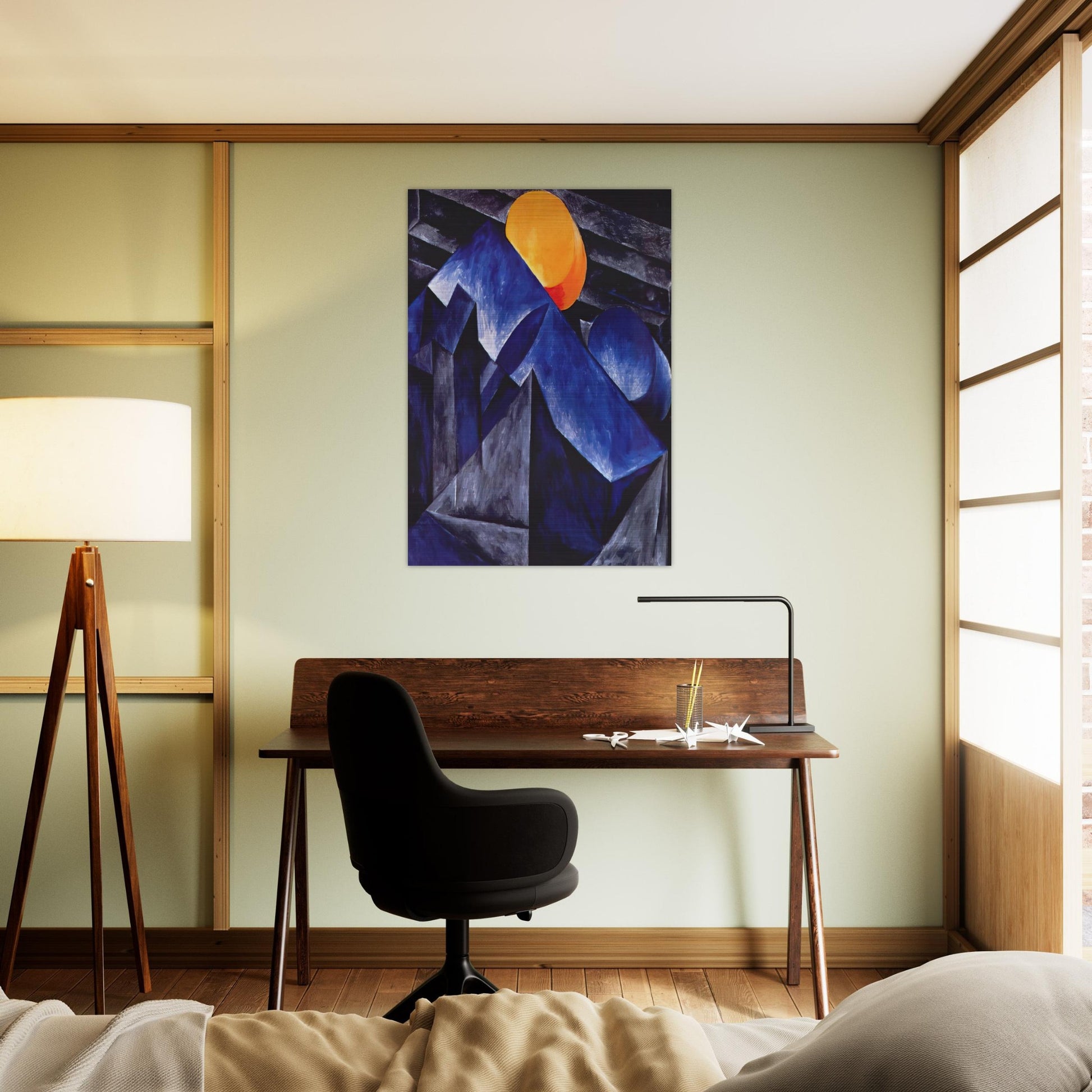 Composition - 1914 - Natalia Goncharova Brushed Aluminum Print - 70x100 cm / 28x40 inches | Natalia Goncharova Aluminum Print | Natalia Goncharova Prints