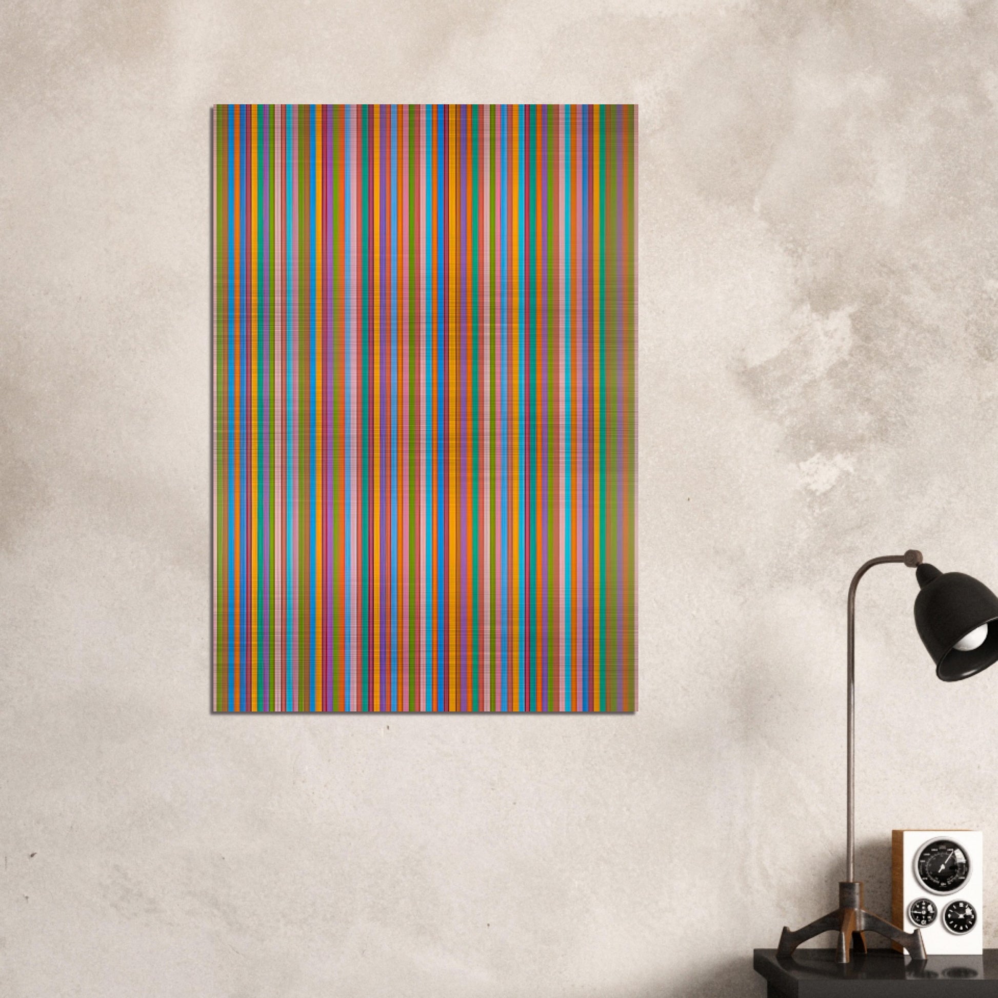 ECCLESIA 1985 - Bridget Riley Brushed Aluminum Print - 70x100 cm / 28x40 inches | Bridget Riley Aluminum Print | Bridget Riley Prints