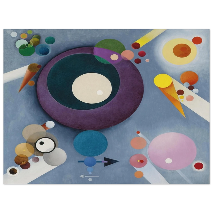 Rudolf Bauer - SPIRITUAL PLEASURES 1935  75x100 cm / 30x40inches Fine Art Poster