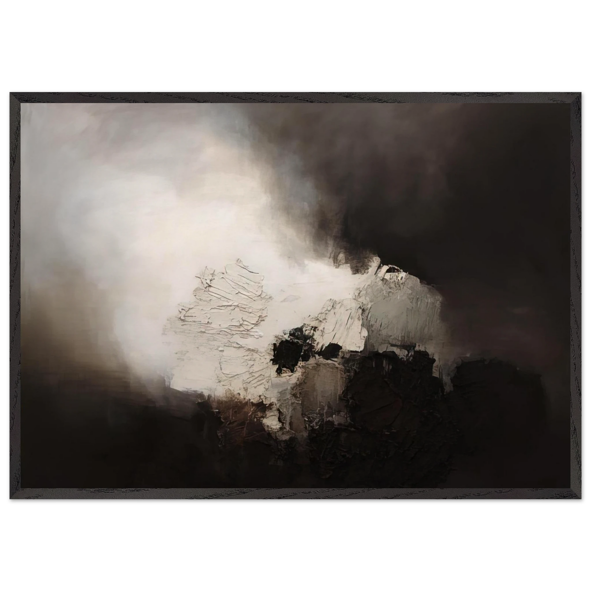 165 1960 - Luis Feito Framed Art Print – Black Wooden Frame - Default Title - -Framed Art Print