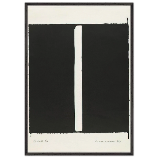 Canto III - Barnett Newman Framed Art Print – Black Wooden Frame - Default Title - -Framed Art Print