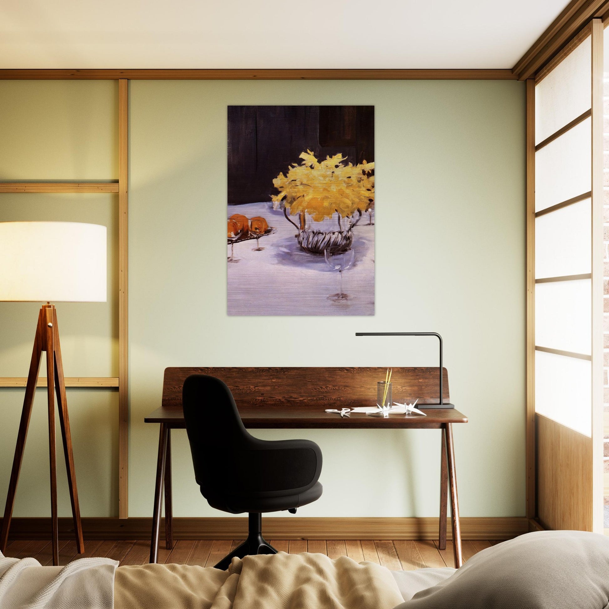 Still Life with Daffodils - John Singer Sargent Brushed Aluminum Print - 70x100 cm / 28x40 inches | John Singer Sargent Aluminum Print | John Singer Sargent Prints