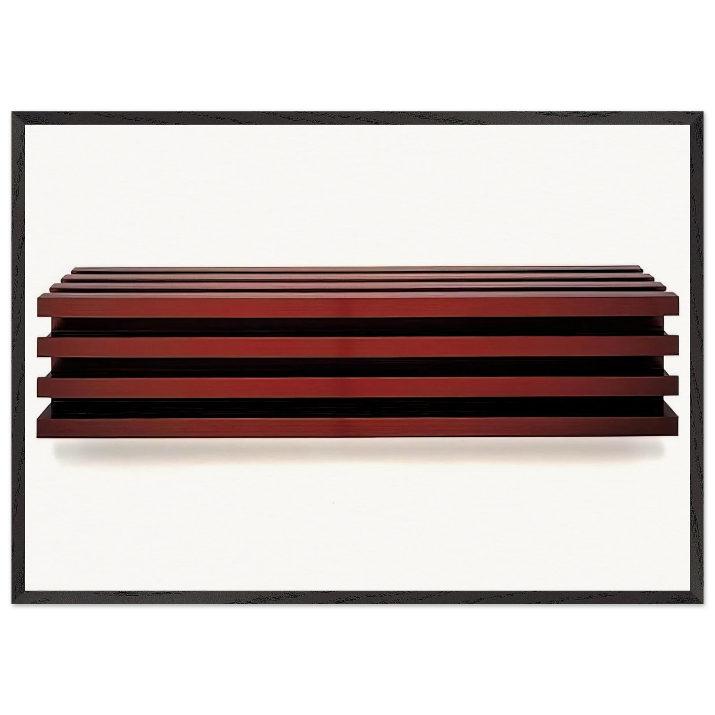 Untitled Aluminum - 1991 - Donald Judd Framed Art Print – Black Wooden Frame - Default Title - -Framed Art Print