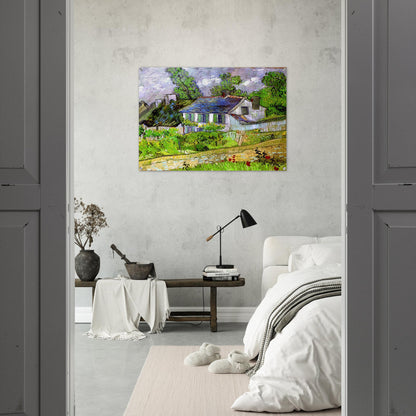 Houses in Auvers - Vincent van Gogh Acrylic Print - 70x100 cm / 28x40″ inches | Vincent van Gogh Wall Art | Vincent van Gogh Prints
