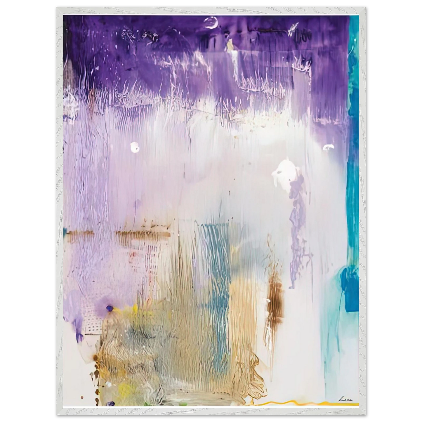 Helen Frankenthaler - Magnet, 1992- Wall Art - 21x29.7 cm / 8x12" - Premium Wooden Framed Poster With Fine Art Paper - Wood frame