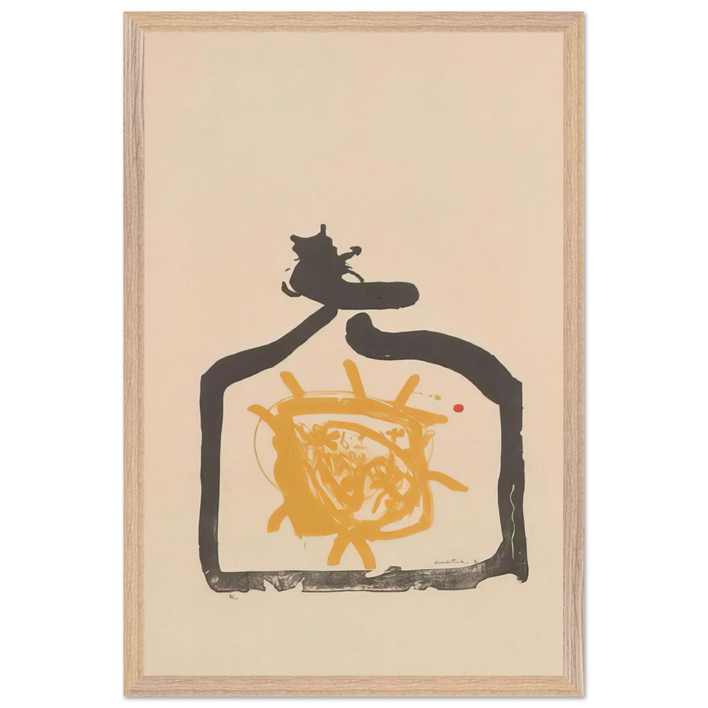 Helen Frankenthaler - May 26th Backwards - 1961 Wall art - 70x100 cm / 28x40 inches - Premium Wooden Framed Poster With Fine Art Paper - Black frame