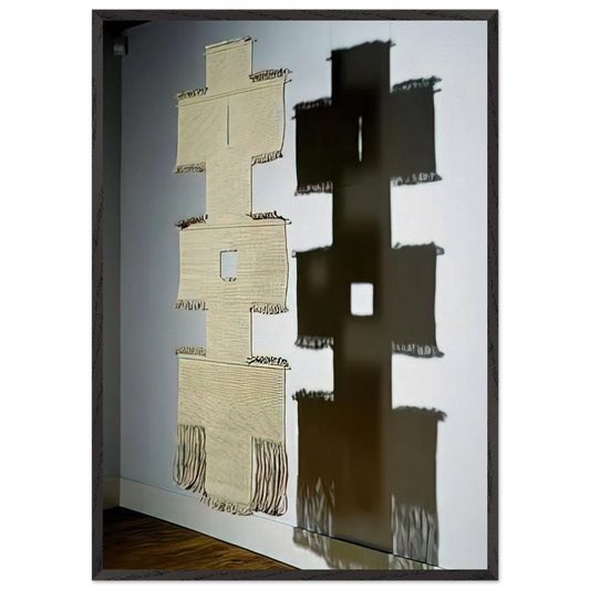 PATH II 1966 - Lenore Tawney Framed Art Print – Black Wooden Frame - Default Title - -Framed Art Print