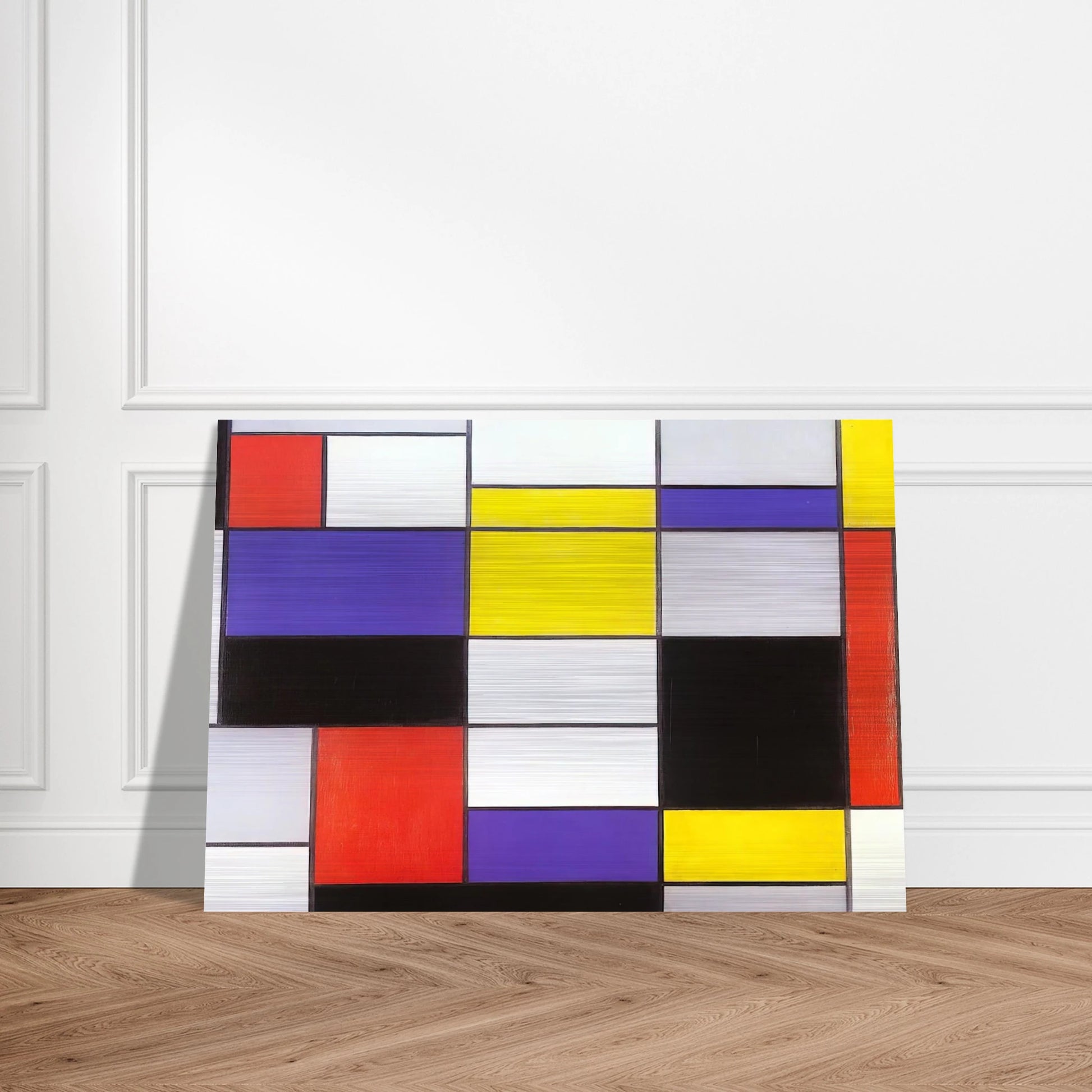 Composition A - Piet Mondrian Brushed Aluminum Print - 70x100 cm / 28x40 inches | Piet Mondrian Aluminum Print | Piet Mondrian Prints