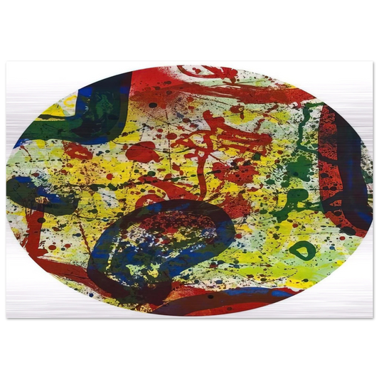 untitled  sfe363  - Sam Francis Brushed Aluminum Print - 70x100 cm / 28x40 inches | Sam Francis Aluminum Print | Sam Francis Prints