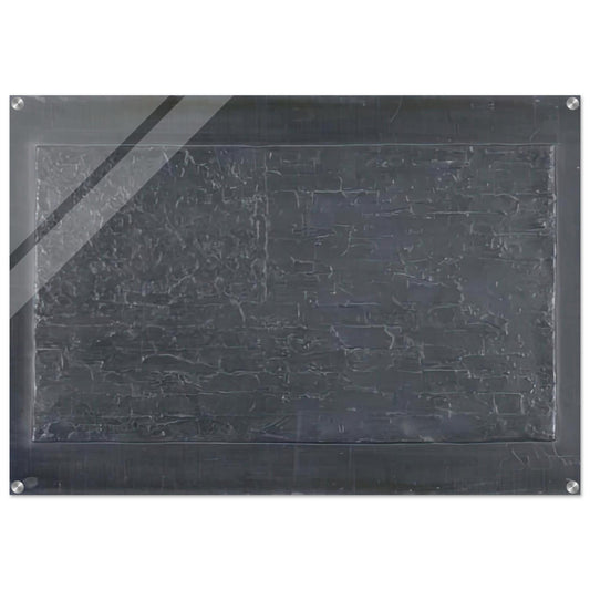 FLAG ULAE 74 - Jasper Johns Acrylic Print - 70x100 cm / 28x40″ inches | Jasper Johns Wall Art | Jasper Johns Prints