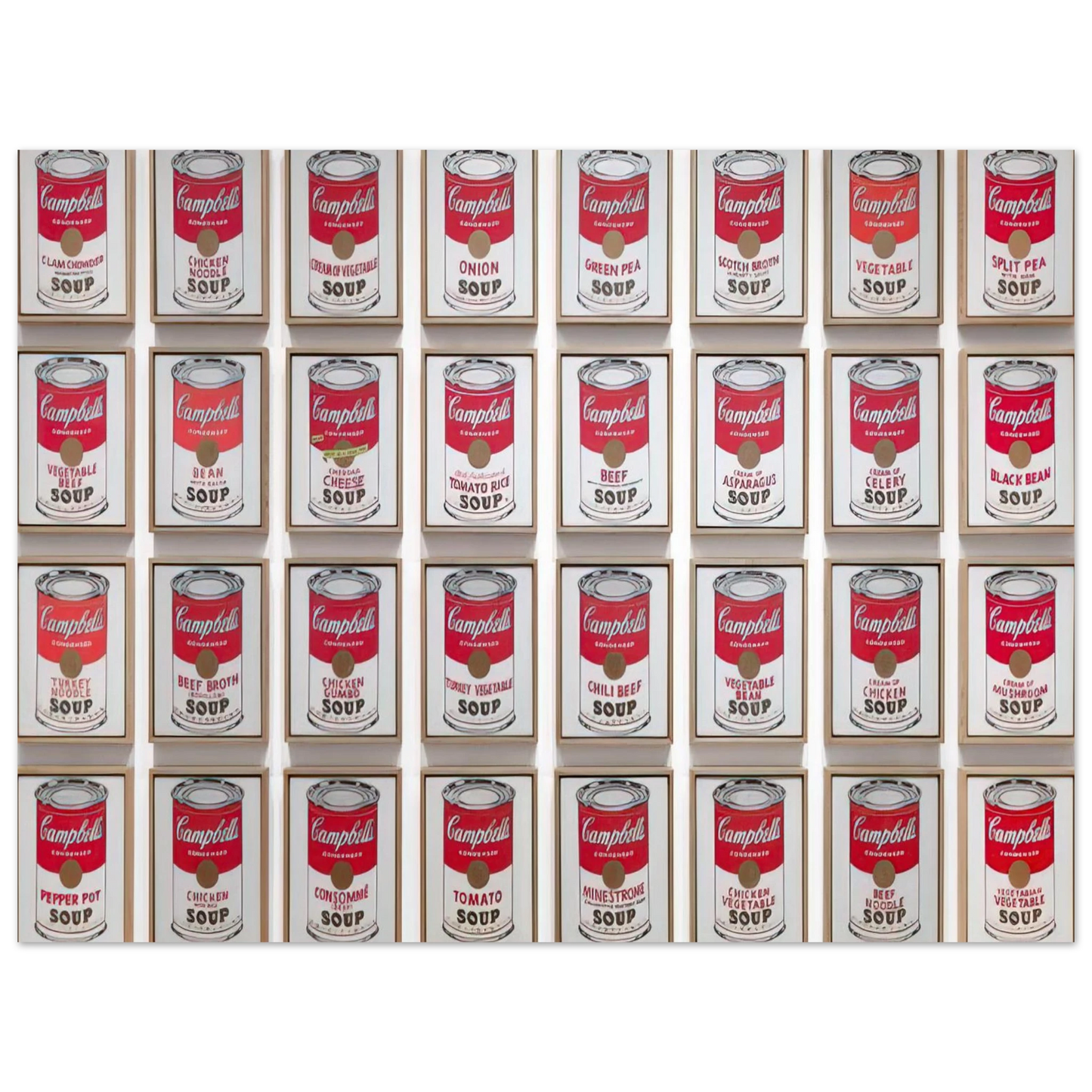 Andy Warhol - Campbell's Soup Cans Fine Art Poster - 13x18 cm / 5x7 inches
