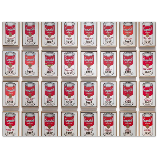 Andy Warhol - Campbell's Soup Cans Fine Art Poster - 13x18 cm / 5x7 inches