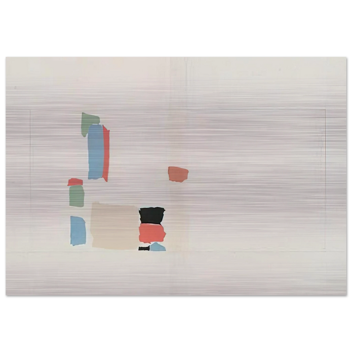 Abstract Composition - Lyrical Abstraction - Nicolas de Stael Brushed Aluminum Print - 70x100 cm / 28x40 inches | Nicolas de Stael Aluminum Print | Nicolas de Stael Prints