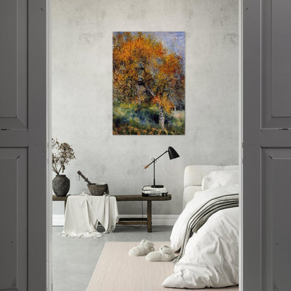 The Pear Tree - Pierre-Auguste Renoir Brushed Aluminum Print - 70x100 cm / 28x40 inches | Pierre-Auguste Renoir Aluminum Print | Pierre-Auguste Renoir Prints