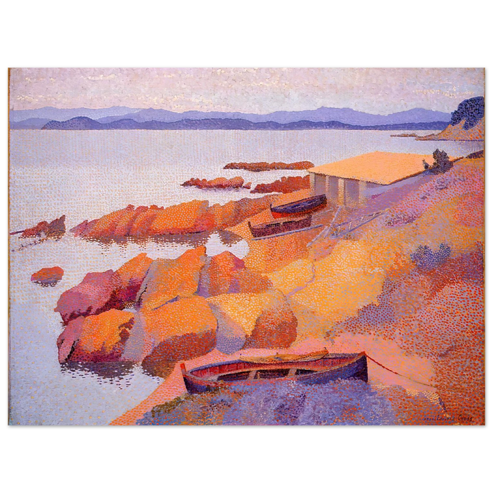 Henri-Edmond Cross - Coast Near Antibes  75x100 cm / 30x40inches Fine Art Poster