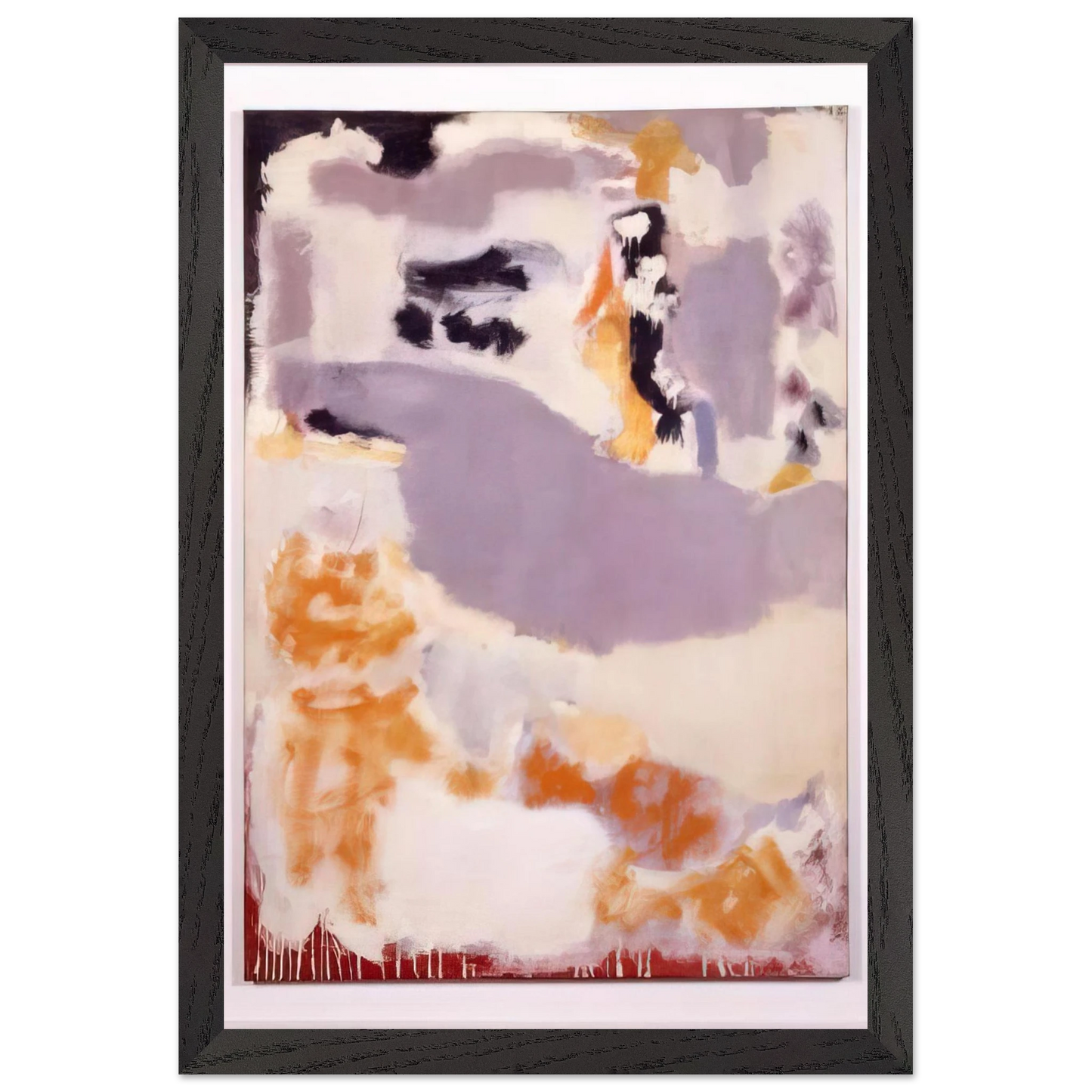 Mark Rothko - Untitled 14B - 1947 Wall Art - 60x80 cm / 24x32 inches - Premium Wooden Framed Poster With Fine Art Paper - White frame