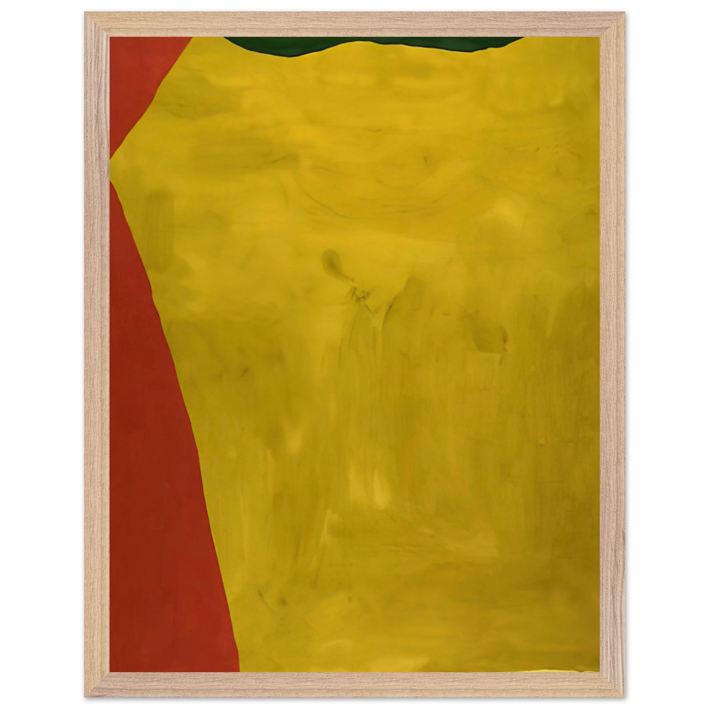 Helen Frankenthaler - Blessing of the Fleet - 1969 Wall art - 21x29.7 cm / 8x12" - Premium Wooden Framed Poster With Fine Art Paper - Black frame