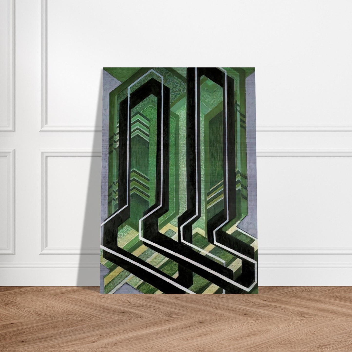 Diagonal Planes - Frantisek Kupka Brushed Aluminum Print - 70x100 cm / 28x40 inches | Frantisek Kupka Aluminum Print | Frantisek Kupka Prints