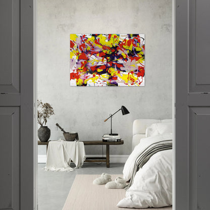 Untitled  SFP94-69  SFF 1743  - Sam Francis Brushed Aluminum Print - 70x100 cm / 28x40 inches | Sam Francis Aluminum Print | Sam Francis Prints