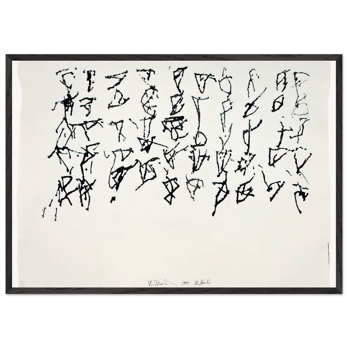 St Barts 1 - 1991 - Brice Marden Framed Art Print – Black Wooden Frame - Default Title - -Framed Art Print