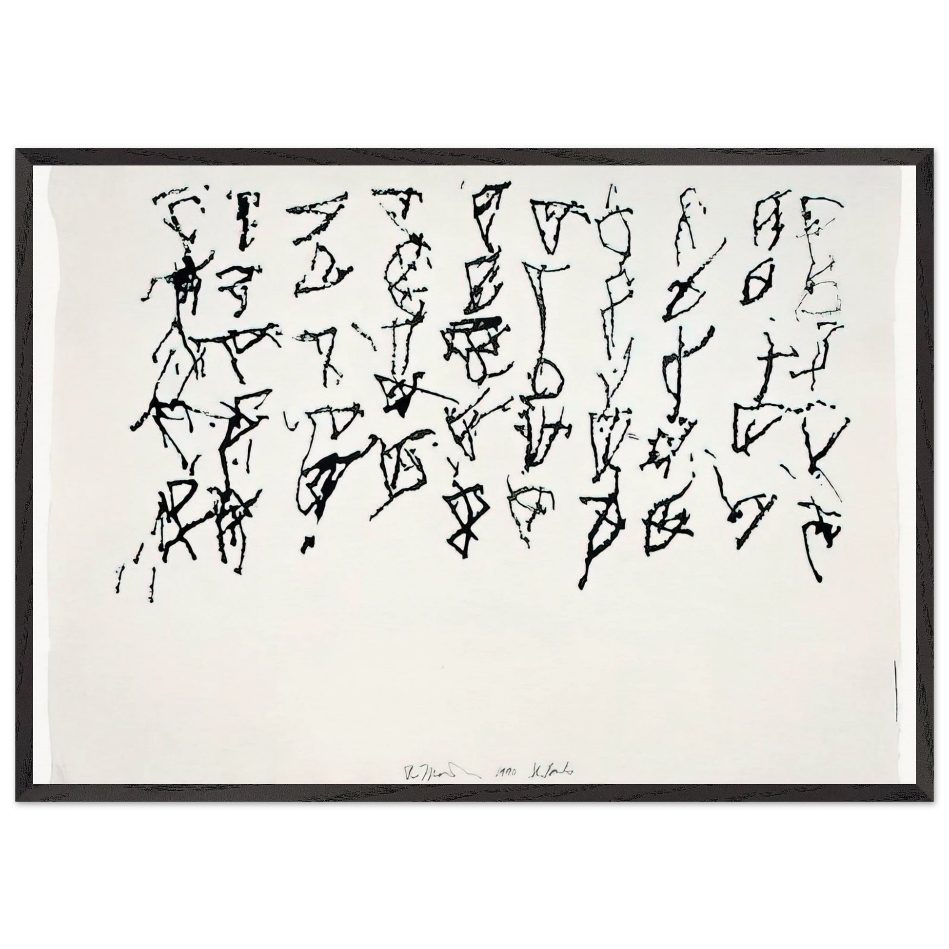 St Barts 1 - 1991 - Brice Marden Framed Art Print – Black Wooden Frame - Default Title - -Framed Art Print