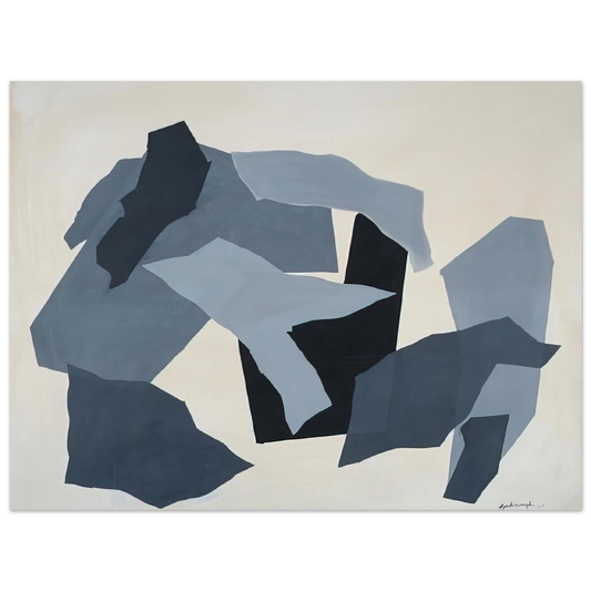 Robert Goodnough - Grey Forms - 1965 Fine Art Poster - Default Title