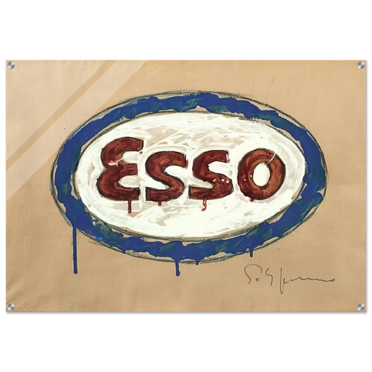 Esso - Pop Art - Mario Schifano Acrylic Print - 70x100 cm / 28x40″ inches